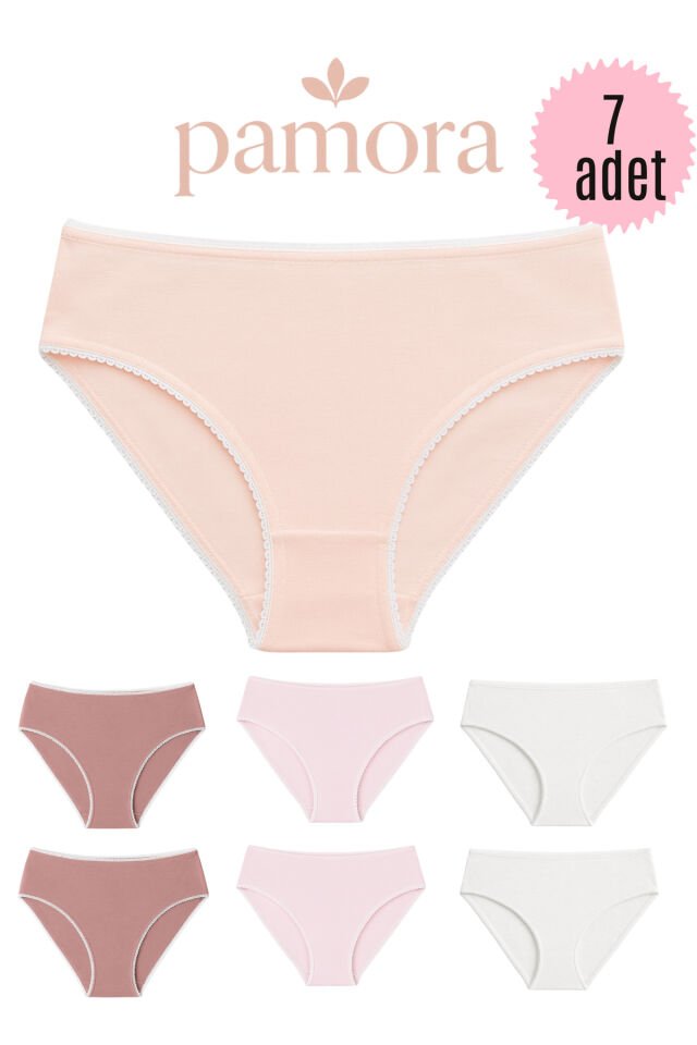 7'li Kadın Külot Seti – Pamuklu, Esnek ve Yumuşak Doku, Gün Boyu Maksimum Rahatlık
