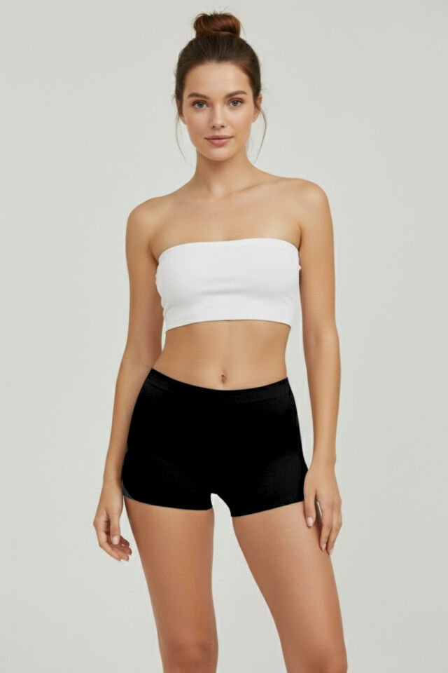 Kadın Toparlayıcı İz Yapmayan Boxer 4’lü Paket – Siyah, Beyaz, Ten, Gülkurusu