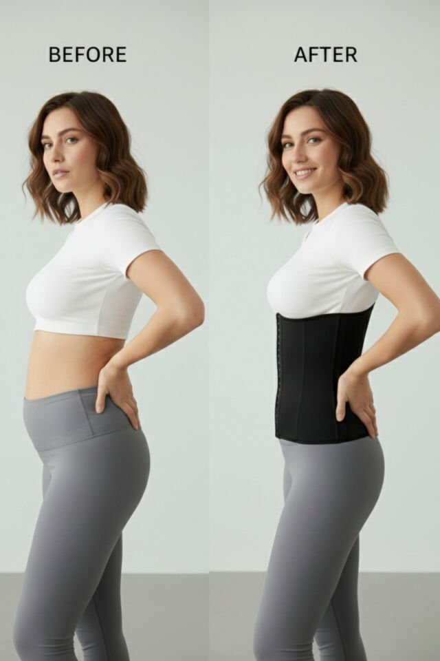 Askısız Çelik Balenli Latex Bel Destekleyici Sıkılaştırıcı Doğum Sonrası Lateks Korse