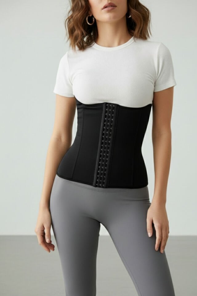 Askısız Çelik Balenli Latex Bel Destekleyici Sıkılaştırıcı Doğum Sonrası Lateks Korse