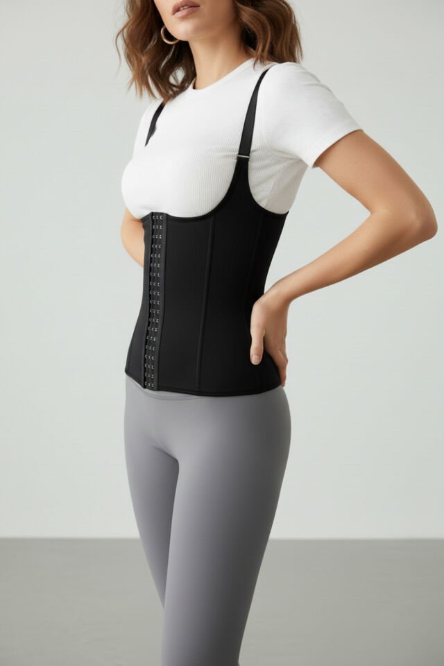 Çelik Balenli Latex Bel Destekleyici Sıkılaştırıcı Doğum Sonrası Lateks Korse-Lohusa Korse