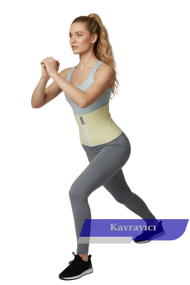 Bel Korsesi-Toparlayıcı Korse-Yün Korse-Esnek Korse Giydirmeli Unisex Kışlık Termal Korse-Deve Tüyü