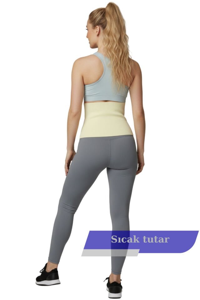 Bel Korsesi-Toparlayıcı Korse-Yün Korse-Esnek Korse Giydirmeli Unisex Kışlık Termal Korse-Deve Tüyü