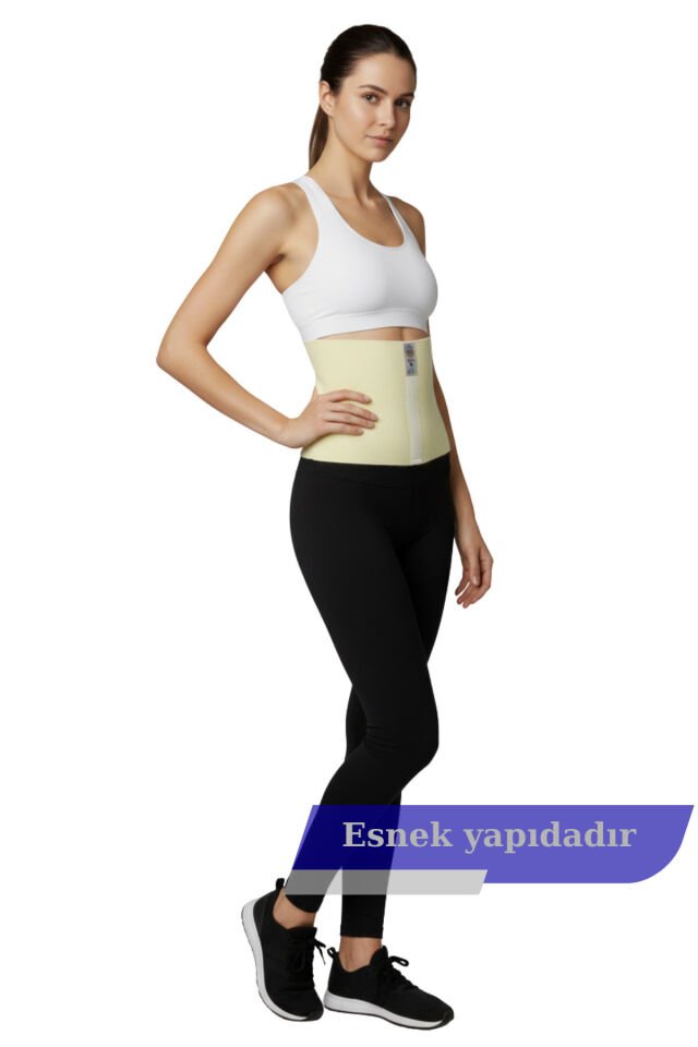 Bel Korsesi-Toparlayıcı Korse-Yün Korse-Esnek Korse Giydirmeli Unisex Kışlık Termal Korse-Deve Tüyü