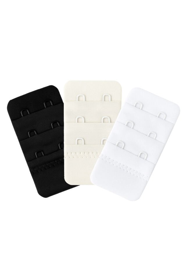 Kadın 3'lü Sütyen Askı Uzatma Aparatı | Esnek Ayarlanabilir Kopça, Çok Renkli