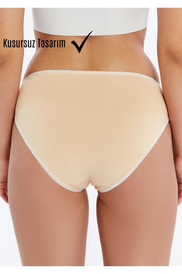 Kadın 7'li Bikini Külot Seti -Somon- %95 Pamuk %5 Elastan | Yumuşak & Esnek Iç Giyim-Yıpranmaz