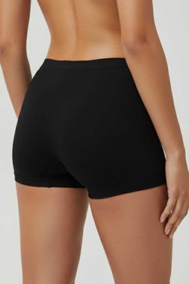 Kadın Toparlayıcı İz Yapmayan Boxer 4’lü Paket – Siyah, Beyaz, Ten, Gülkurusu L/XL - Çok Renkli