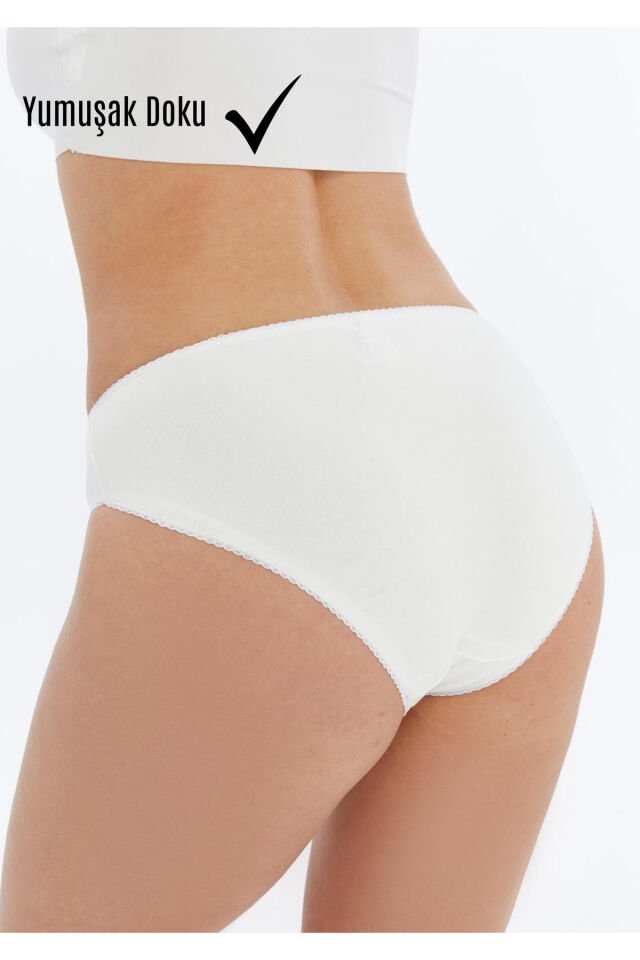 Bikini Külot 14'lü Avantajlı Paket | Pamuklu, Esnek, Belden Yırtılma Yapmaz L - Çok Renkli