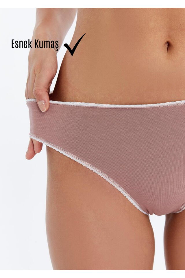 Bikini Külot 14'lü Avantajlı Paket | Pamuklu, Esnek, Belden Yırtılma Yapmaz 2XL - Çok Renkli