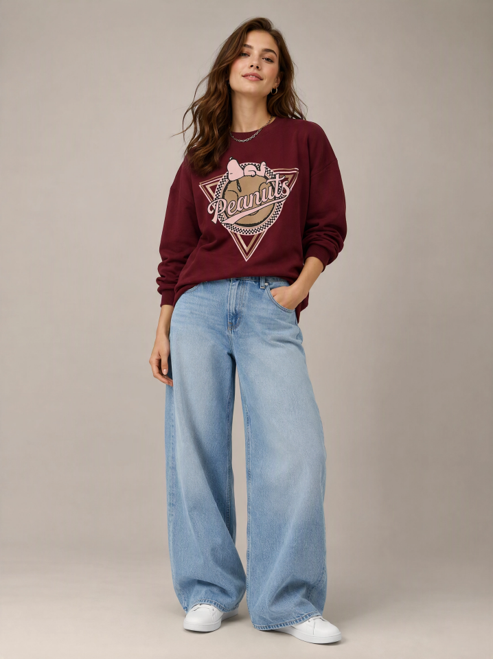 Peanuts Baskı Sweat