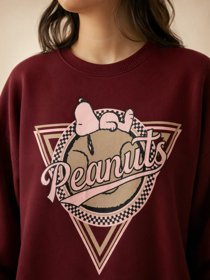 Peanuts Baskı Sweat